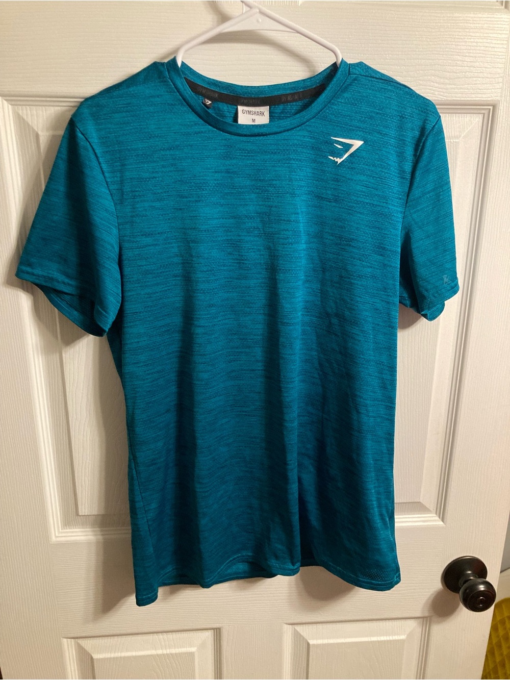 Gymshark Men’s Teal Heather Short-Sleeve Performance Tee